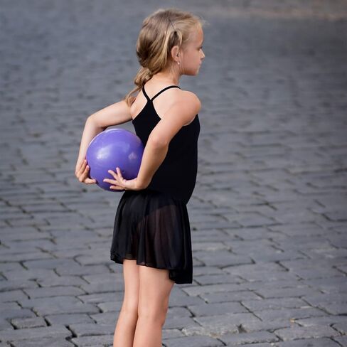 قميص علوي بدون أكمام للفتيات للرقص من Cooraby مكون من 5 قطع بدون أكمام وحزام سباغيتي للباليه in Kuwait