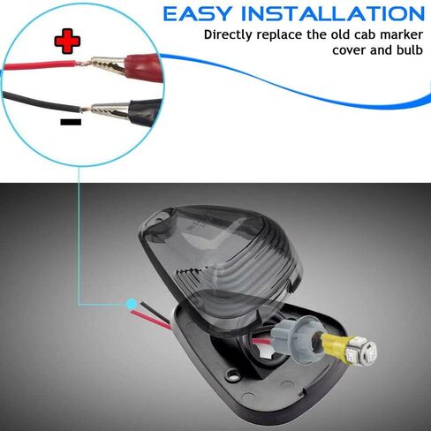 5X مصابيح دخان سوداء لسقف الكابينة مع مصابيح LED بيضاء متوافقة مع شاحنات Ford F150 F250 F350 F450 F550 F650 F750 E150 E250 E350 E450 1999-2016 Super Duty Pickup in Kuwait