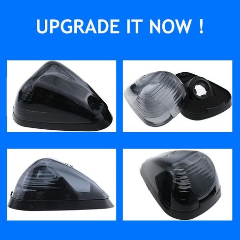5X مصابيح دخان سوداء لسقف الكابينة مع مصابيح LED بيضاء متوافقة مع شاحنات Ford F150 F250 F350 F450 F550 F650 F750 E150 E250 E350 E450 1999-2016 Super Duty Pickup in Kuwait