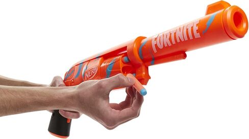 NERF Fortnite 6-SH Dart Blaster - Camo Pulse Wrap, Hammer Action Priming, 6-Dart Rotating Drum, Includes 6 Official Elite Darts in Saudi Arabia