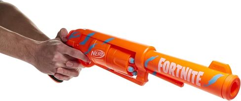 NERF Fortnite 6-SH Dart Blaster - Camo Pulse Wrap, Hammer Action Priming, 6-Dart Rotating Drum, Includes 6 Official Elite Darts in Saudi Arabia