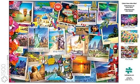 Buffalo Games - Adventure Awaits - 1500 Piece Jigsaw Puzzle, Blue for Adults Challenging Puzzle Perfect for Game Nights - 1500 Piece Finished Size is 31.50 x 23.50 in Saudi Arabia