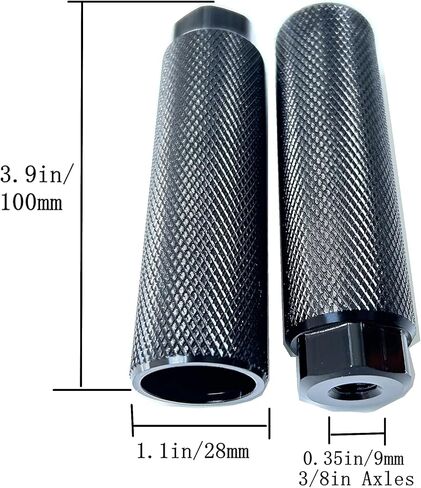 BMX Pegs 2PCS Aluminum Alloy for BMX Stunt Pegs BMX Accessories Anti-Skid Bicycle Pegs Fit 3/8 inch Axles 100x28mm in Saudi Arabia