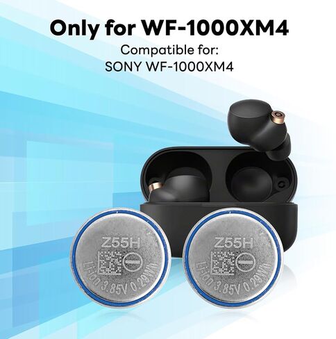2pack Z55H 75mAh Battery for Sony Headset WF1000XM4 WF-1000XM4, Truly Wireless Earbud Noise Cancelling Headphones Premium 3.85V Battery with Installation Tools Kit in Saudi Arabia
