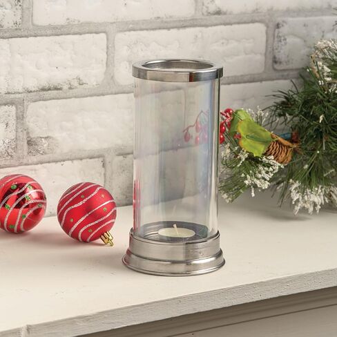 SIGNALS Glass Hurricane Candle Holder Rainbow Prism Crystal Candle Holder, Tealight Candle Lantern, 7 Inch in Kuwait