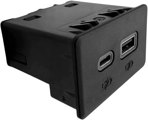 محول مساعد موصل USB 13525889 مناسب لكاديلاك إسكاليد تاهو سيلفرادو سوبربان جي إم سي يوكون سييرا 1500 2500 3500 وحدة التحكم جاك مساعد USB-C منفذ شحن مزدوج in Kuwait