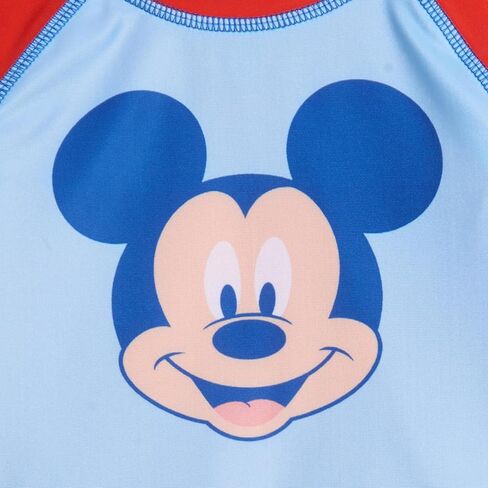 Disney Mickey Mouse Baby Boys Short Sleeve Rash Guard Swim Top in Saudi Arabia