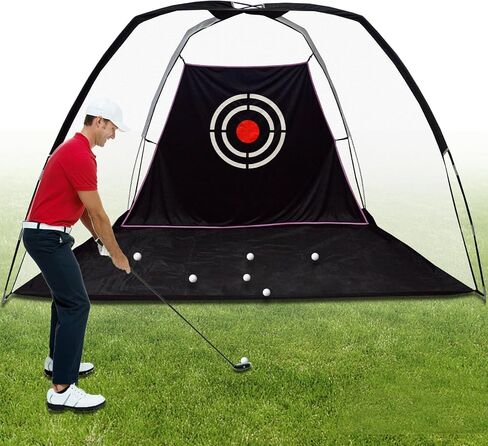 Golf Net, Golf Net for Backyard Driving, Home Golf Practice Net for Backyard, Indoor Golf Net 10x6.5x6FT, Portable Golf Driving Range Net Outdoor, Golf Hitting Net with Target for Precision in Kuwait