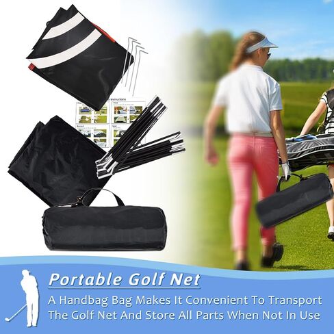 Golf Net, Golf Net for Backyard Driving, Home Golf Practice Net for Backyard, Indoor Golf Net 10x6.5x6FT, Portable Golf Driving Range Net Outdoor, Golf Hitting Net with Target for Precision in Kuwait