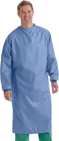 Medline 2-Ply Blockade Surgeon/Surgical Gown, Neck and Back Tie Closure, Non Sterile, Large, Ceil Blue (Pack of 12) in Saudi Arabia