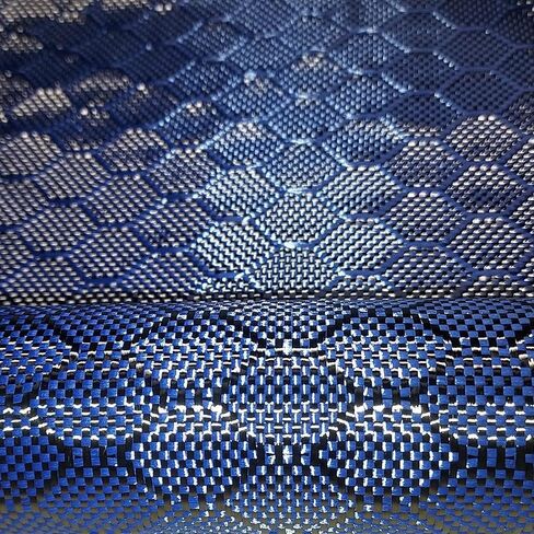 4 in – Beehive Weave - Carbon Fiber Aramid Fabric - Blue - 3K - 240g/meter - Beehive Weave - Advanced Carbon Fiber Cloth Fabric - 4" Wide Hemmed Fabric for Repair, DIY Projects (10, Ft) in Saudi Arabia