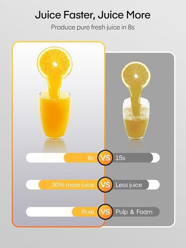 آلات عصارة، الجيل الجديد من آلات عصارة الخضار والفواكه سهلة التنظيف، عصارة طرد مركزي مدمجة بفم عريض 3 بوصات ومضادة للتنقيط، سرعات مزدوجة، وصفة وفرشاة، 400 وات in Kuwait