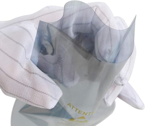 100PCS ESD Shielding Bag Open Top Anti-Static Ziplock Resealable Bag (80 X 120mm / 3.15 X 4.72 inches) Antistatic Label for Motherboard LCD Screen HDD SSD Electronic (Open Top & Non-Printing) in Saudi Arabia