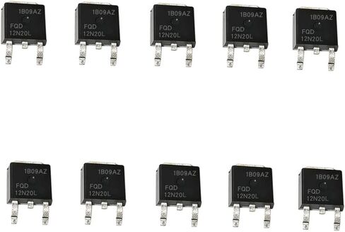 10 قطعة FQD12N20L 12N20L DPAK SMD MOSFET N-قناة 200 فولت 9A TO-252/جديد in Kuwait