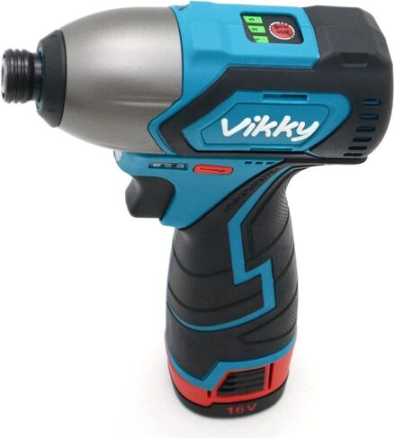 16V 1/4" Hex Impact Screwdriver 2.0Ah cordless 3-speed torque adjustable electric driver with brushless motor providing powerful power. Suitable for DIY and home daily use in Kuwait