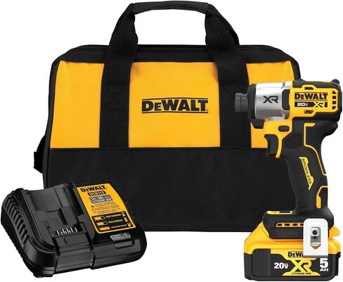 مجموعة أدوات التشغيل اللاسلكية DEWALT 20V MAX* XR، بدون فرشاة، 1/4 بوصة، 3 سرعات، بطاريتان (DCF887D2) in Saudi Arabia