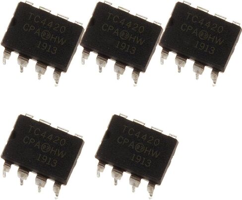 5 قطع TC4420 TC4420CPA ​​محرك الطاقة MOSFET عالي السرعة، 6A، 8 دبابيس. in Saudi Arabia