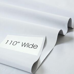 نسيج تعتيم عريض 110 بوصة من الفناء - 2 ياردة مسبقة (72 "× 110") مواد بطانة الستائر ، نسيج أبيض ثلاثي الطبقة متميز للستائر ، بطانات الأقمشة ومشاريع DIY in Kuwait