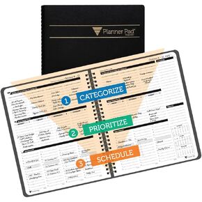 Planner Pad Spiral Bound 3-Tier Downnel Down 12 Monts منظم ، يوليو 2025-يونيو 2026/العام الأكاديمي ، الغلاف الرمادي الأخضر/الحبر الأخضر الناعم ، 6 3/4 "× 8 1/2" in Kuwait
