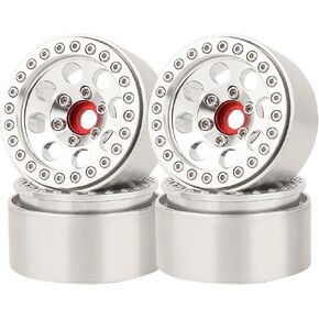 4PCS 1.9 Inch Beadlock Wheel Hub Rim Rims Aluminum Alloy for 1/10 TRX4 TRX6 Axial SCX10 D90 SCX10 II III AXI03007 GRT EX86190 RC Crawler Upgrade(A) in Kuwait
