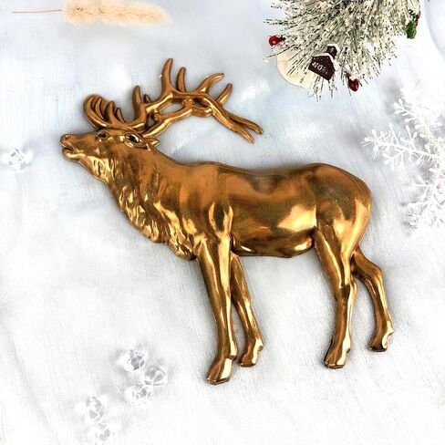 3D Elk Silicone Molds Animal Resin Mold Large Animals Statue Making Epoxy Casting Mould for Wall Hanging Door Decoration, Clear in Kuwait