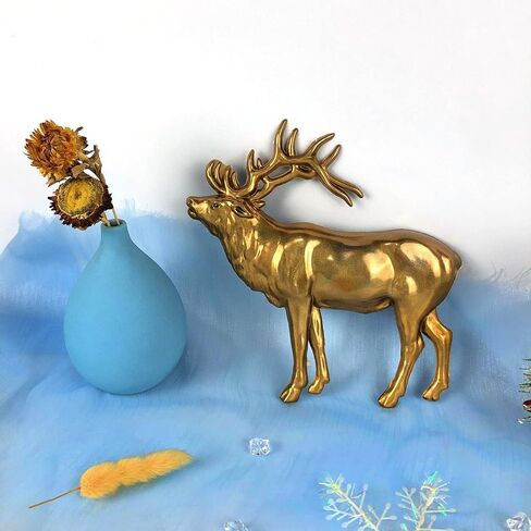 3D Elk Silicone Molds Animal Resin Mold Large Animals Statue Making Epoxy Casting Mould for Wall Hanging Door Decoration, Clear in Kuwait