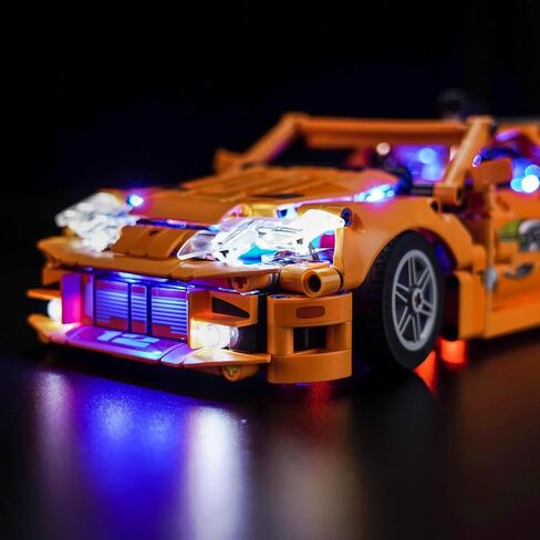إضاءة LED متوافقة مع LEGO Technic Fast and Furious Toyota supra MK4 ، مجموعة الضوء المتوافقة مع LEGO 42204 ، لم يتم تضمين مجموعة النموذج - فقط الأضواء in Saudi Arabia