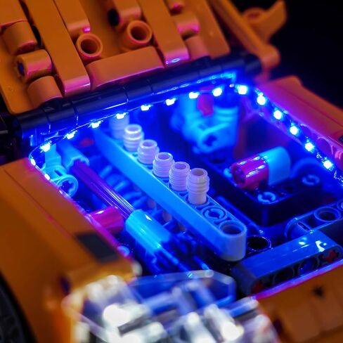 إضاءة LED متوافقة مع LEGO Technic Fast and Furious Toyota supra MK4 ، مجموعة الضوء المتوافقة مع LEGO 42204 ، لم يتم تضمين مجموعة النموذج - فقط الأضواء in Saudi Arabia