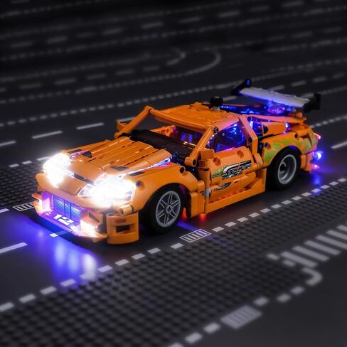 إضاءة LED متوافقة مع LEGO Technic Fast and Furious Toyota supra MK4 ، مجموعة الضوء المتوافقة مع LEGO 42204 ، لم يتم تضمين مجموعة النموذج - فقط الأضواء in Saudi Arabia
