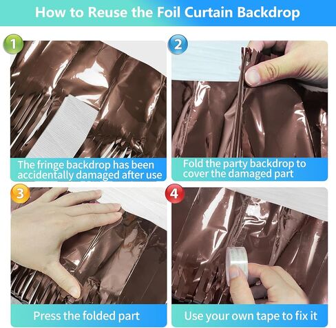2 Pack Foil Curtain Backdrop Curtains Silver Tinsel Door Streamers Birthday Party Decorations Photo Booth Props for Disco Party Graduation Wedding Baby Shower Bachelorette Christmas Gender Reveal in Saudi Arabia