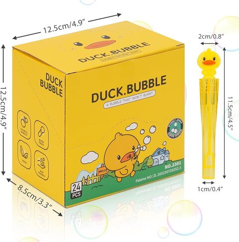Duck Party Favors Bubble Wands for Kids Rubber Duck Toy Series Birthday Presents Giveaways Little Ducky Bubbles Blowing Toys in Saudi Arabia