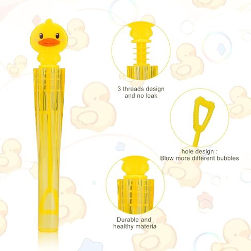 Duck Party Favors Bubble Wands for Kids Rubber Duck Toy Series Birthday Presents Giveaways Little Ducky Bubbles Blowing Toys in Saudi Arabia