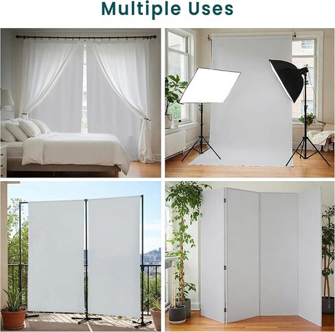 نسيج تعتيم عريض 110 بوصة من الفناء - 2 ياردة مسبقة (72 "× 110") مواد بطانة الستائر ، نسيج أبيض ثلاثي الطبقة متميز للستائر ، بطانات الأقمشة ومشاريع DIY in Kuwait