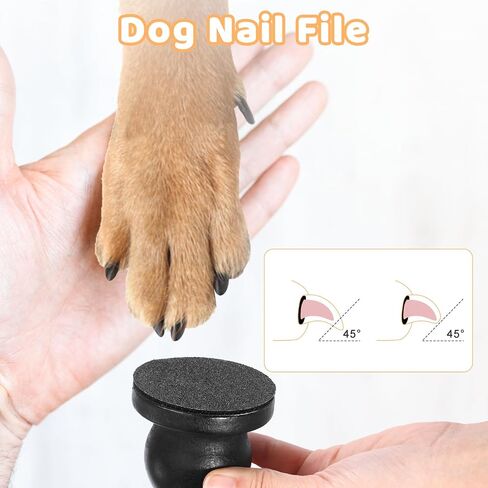 Dog Nail File Board with 3PCS Replaceable Sandpaper, Wooden Dog Nail Scratch Board Pad, Puppy Stress-Free Training Claw Care Emery Pad Treat Box Trimmers Accessories(Black) in Saudi Arabia