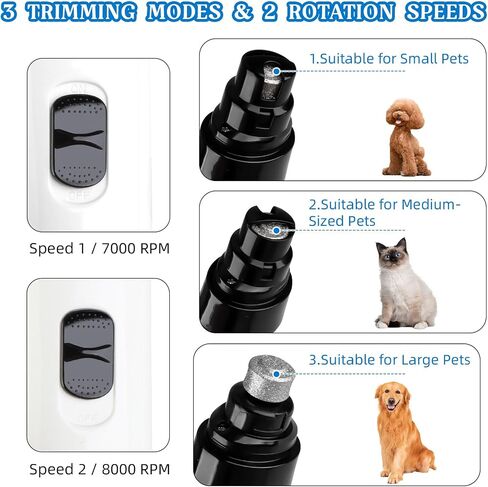طاحونة مسمار USB الكلب قابلة لإعادة شحنها ، 50 ديسيبل ضوضاء منخفضة ضوضاء الكلب الكلب ثلاكات ، لطيفة كهربائية صامتة Pro للكلاب والقطط الصغيرة الكبيرة المتوسطة كبيرة in Saudi Arabia
