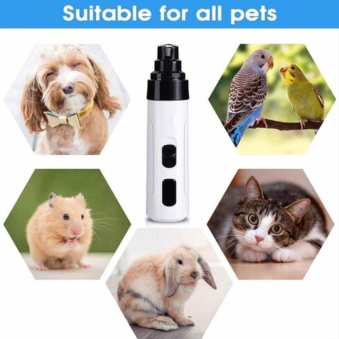 Silent Groom Pro Nail Grinder & Trimmer for Dogs ، Thaight و Low Vibration Pet Grooming Tool للكلاب الصغيرة والكبيرة - Clipper Safe Paws مع LED Light for Professional Home Grooming (1pcs) in Kuwait