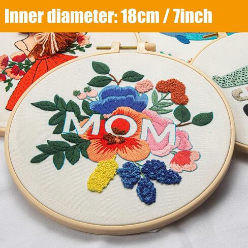 Culberta Embroidery Kit for Beginners, Cross Stitch Kits for Adults with Punch Needle kit, Hoop, & Step by Step HD Video Tutorials, Starfish Handmade DIY Art Supplies for Gifts in Saudi Arabia