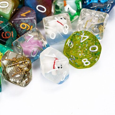 10 Pack D10 Polyhedral Dice Set ، Random Color 10 Side DND Dice for RPG Gloy Games Games Games in Kuwait