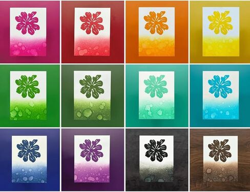 Simon Hurley Stellar Dye Ink (Foam Pads), Bundle of 12 Colors, 12 Reinkers, Released May 2025, 12 Carnora Mini Blending Brushes, 36 Item Bundle in Saudi Arabia