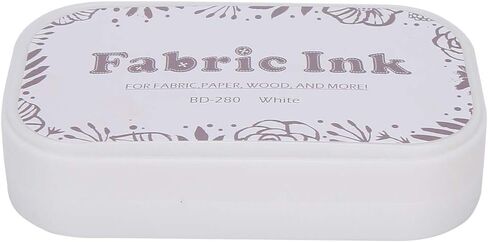 Stamp Ink Pads for Rubber Stamps, Stamp Pads for Card Making Wood Fabric and Paper(Porcelain White) in Saudi Arabia