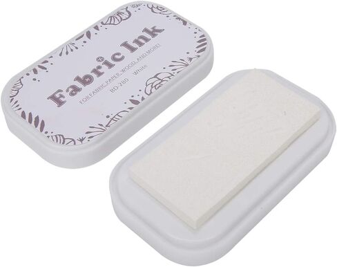Stamp Ink Pads for Rubber Stamps, Stamp Pads for Card Making Wood Fabric and Paper(Porcelain White) in Saudi Arabia