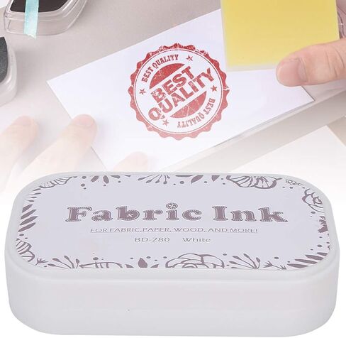 Stamp Ink Pads for Rubber Stamps, Stamp Pads for Card Making Wood Fabric and Paper(Porcelain White) in Saudi Arabia