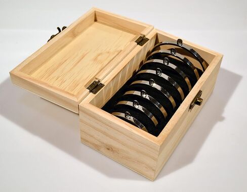 مسارات Deluxe Oval و Sizer Sizer مع أداة قياس حجم المعصم للمجوهرات المحترفين مقياس تحجيم المعصم المعدني in Saudi Arabia