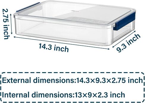 2 Pack 5.5Qt 9 × 13 مربع تخزين بلاستيكي واضح مع مزلاج محظوظ ، وحاوية منظمات قابلة للتكديس لملفات A4 ، والصور ، والمستندات ، والسردة ، والحرف ، واللوازم الفنية ، صندوق تخزين واضح مع أغطية in Kuwait