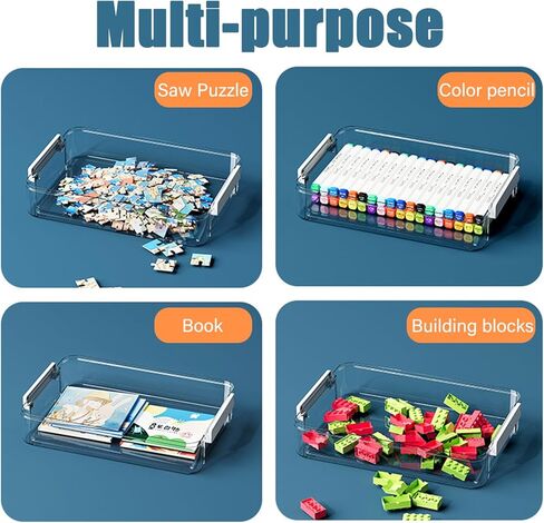 2 Pack 5.5qt 9 x 13 Clear Plastic Storage Box with Snap-Tight Latch, Stackable Organizer Container for A4 Files, Photos, Documents, Scrapbook, Crafts, and Art Supplies,Clear Storage Box With Lids in Kuwait