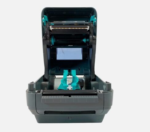 Zebra GX430T Thermal Transfer Label Printer 300 dpi Peel USB LAN GX43-102411-000, Bundle AC Adapter USB and Ethernet Cables (Renewed) in Saudi Arabia