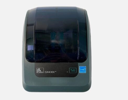 Zebra GX430T Thermal Transfer Label Printer 300 dpi Peel USB LAN GX43-102411-000, Bundle AC Adapter USB and Ethernet Cables (Renewed) in Saudi Arabia