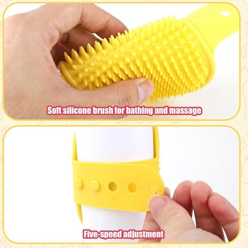4 مساءً فرشاة Cat Self Groomer ، Silicone Cat Face Granter Corner Brush قابلة للتعديل تدليك الشعر بأمهات من 2.09-2.76in in Kuwait