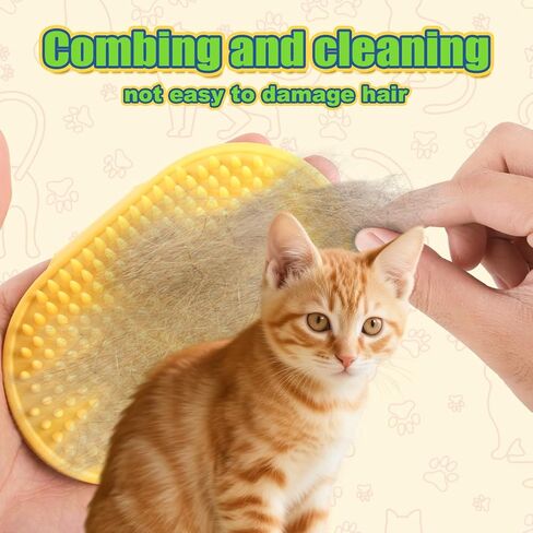 4 مساءً فرشاة Cat Self Groomer ، Silicone Cat Face Granter Corner Brush قابلة للتعديل تدليك الشعر بأمهات من 2.09-2.76in in Kuwait