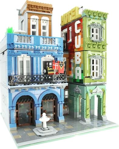 ZenithFlow Street View Building Blocks Kit, Gem Store Mini Blocks Construction Toys European Architecture Model House Store Building Set, Idea Gifts Home Decoration Collection for Adults 3115 PCS in Saudi Arabia